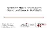 Situación Macro-Financiera y Fiscal de Colombia 2019-2020 · 2019. 6. 19. · 92 97 97 99 100 101 93 96 101102 99 95 98 100 100 99 98 103 118 129 122 120 125 96 98 103 109 106 112
