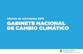 Informe de actividades 2018 GABINETE NACIONAL DE CAMBIO … · 2019. 6. 3. · del Gabinete Nacional de Cambio Climático (GNCC). El Gabinete Nacional de Cambio Climático fue creado