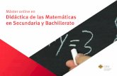 Máster online en Didáctica de las Matemáticas en ... · 1.4.1. Atención focalizada y el aprendizaje de las matemáticas. 1.5. Atención sostenida y el aprendizaje de las matemáticas.