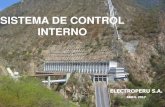 SISTEMA DE CONTROL INTERNO - ELECTROPERU S.A · Conjunto de normas, procesos y estructuras que proporcionan la base para llevar a cabo el sistema de control interno en toda la empresa.