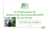 La Clasiﬁcación de Madera de Pino Amarillo (SYP) de los EE.UU. · •El ALSC acredita las siete normas de Norte América. También acredita 11 agencias de inspección de los EE.UU