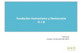 Fundación Humanismo y Democracia H + D · La OCDE ha deﬁnido el impacto del desarrollo instucional como la intervención que mejora las capacidades para afrontar un uso más eﬁciente,