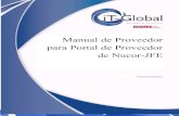 Manual del Portal de Proveedor / Supplier Portal · Manual del Portal de Proveedor / Supplier Portal Nucor JFE Steel México . . MANUAL PORTAL DE PROVEEDORES Código: NJSM_MAC_01