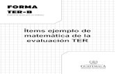 Evaluación corta de matemática - WordPress.com · Evaluación corta de matemática TER-B . 2 Material gratuito para uso didáctico . INSTRUCCIONES PARA RESPONDER LOS ÍTEMS . 1.