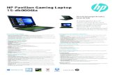 HP Pavilion Gaming Laptop 15-dk0006laimg.cartimex.com/v2/pdf/15-dk0006la.pdf · Core para que seas el número uno. Descripción del producto • Gaming. Diseño gráfico. Edición