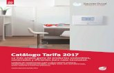 Catálogo Tarifa 2017 Tarifa General C… · Catálogo Tarifa 2017 Marzo 2017 ... 2016 Saunier Duval fabrica el primer calentador estanco termostático de perﬁl reducido con ...