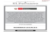 Decreto Supremo que aprueba la “Norma...2 NORMAS LEGALES Miércoles 4 de diciembre de 2019 / El Peruano DECRETO SUPREMO Nº 017-2019-MINEDU EL PRESIDENTE DE LA REPÚBLICA CONSIDERANDO: