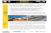 54 RallyRACC: Importants novetats en l’únic ral li mixt ...€¦ · 54 RallyRACC: Importants novetats en l’únic ral·li mixt del mundial • Nou disseny del tram més llarg