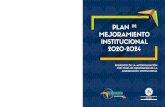PLAN DE MEJORAMIENTO INSTITUCIONAL 2020-2024aseguramientocalidad.pedagogica.edu.co/wp-content/uploads/2017/… · 12 Plan de mejoramiento institucional 2020-2024 Universidad Pedagógica