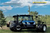 NEW HOLLAND T4OOO · Los tractores T4000 con bastidor ROPS y cabina Deluxe pueden equiparse con un eje SuperSteer™ que ofrece un radio de giro de tan solo 3415 mm o con un eje estándar