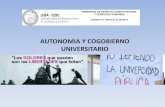 AUTONOMIA Y COGOBIERNO UNIVERSITARIO · 2020. 4. 15. · AUTONOMIA Y COGOBIERNO UNIVERSITARIO Cogobierno Las distintas facultades que conforman la Universidad de Buenos Aires están