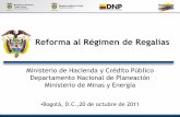 Reforma al Régimen de Regalías · Fondo de Desarrollo Regional 60% NBI / Población / Desempleo SGR 40% Fondo de Ciencia, Tecnología e Innovación (10%) Versión: Junio 2011 .