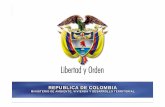 REPUBLICA DE COLOMBIA · Avances en fortalecimiento institucional AND: MINISTERIO DE AMBIENTE, VIVIENDA Y DESARROLLO TERRITORIAL CTIMCCa Instancia Consultiva en el proceso nal. Aprobación