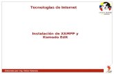 Instalación de XAMPP y Komodo Edit - WordPress.com · Instalación de XAMP y Komodo Edit Instalación de XAMPP Luego de descargar XAMPP, este se debe descomprimir en la carpeta /opt,
