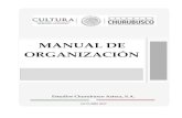 MANUAL DE ORGANIZACIÓN - estudioschurubusco.com · organización, programación, presupuestación, desarrollo informático, recursos materiales, obras y servicios, así como de administración