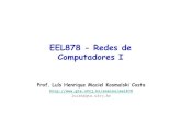 EEL878 - Redes de Computadores I...• Razão de ser das redes de computadores – Sem aplicações úteis, não haveria protocolos de rede para suportá-las • Popularidade crescente