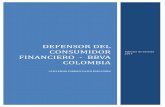 DEFENSOR DEL CONSUMIDOR FINANCIERO - bbva colombia · La Defensoría del Consumidor Financiero de BBVA Colombia durante el año 2017 recibió 3.920 nuevas reclamaciones de consumidores