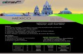 MÉXICO - atravex.net · • Autobús de Guadalajara a Puerto vallarta. • Alojamiento: Hoteles según su elección. • Alimentos: 05 desayunos y plan todo incluido en Puerto Vallarta.
