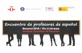 Bucarest 2019 / 10 y 11 de mayo Instituto Cervantes de ...€¦ · Es autor junto a Fernando Cembranos del libro Grupos Inteligentes. En los últimos años ha participado como ponente