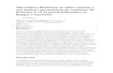 Microbiota disbiótica en niños autistas y sus madres ... · base de datos que contiene un amplio espectro de huellas dactilares de péptidos (PMF) para géneros, especies y subespecies