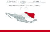 Presupuesto Federalizado Sonorainafed.gob.mx/work/models/inafed/Resource/501/1/images/Sonora.pdfInstituto Nacional para el Federalismo y el Desarrollo Municipal Dirección General