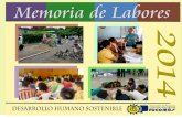 DESARROLLO HUMANO SOSTENIBLEprocomes.org/2014/Memoria2014.pdf · DESARROLLO HUMANO SOSTENIBLE PRESENTACIÓN La Asociación de Proyectos Comunales de El Salvador, despliega su memoria