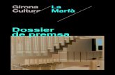 Dossier de premsa - Ajuntament de Girona · Dossier de premsa. Presentació dels nous programes de suport a la creació musical . 26/02/2020