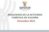 RESULTADOS DE LA ACTIVIDAD TURÍSTICA EN YUCATÁN … · 2017. 5. 15. · 2. Llegada de Turistas con Pernocta Durante diciembre de 2016, el Estado de Yucatán recibió un total de