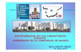 SOSTENIBILIDAD EN LOS LABORATORIOS CL ÍNICOS. EXPERIENCIA EN LA COMUNIDAD DE MADRID · 2014. 6. 24. · asistencia sanitaria de la máxima calidad a los madrileños. Permítame que