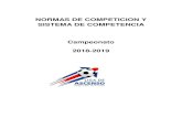 NORMAS DE COMPETICION Y SISTEMA DE COMPETENCIA Campeonato …ligadeascensocr.com/wp-content/uploads/2015/08/... · CAMPEONATO 2018-2019 5 4.1 CONFORMACIÓN DE GRUPOS a) El campeonato