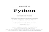 El tutorial de Python · 2011. 11. 2. · Cadenas de texto de documentación 38 Intermezzo: Estilo de codificación 38 Estructuras de datos 40 Más sobre listas 40 Usando listas como