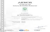 Certificado del Sistema de Gestión Ambiental · 2020. 2. 7. · Original Electrónico Certificado del Sistema de Gestión Ambiental Rafael GARCÍA MEIRO Director General AENOR INTERNACIONAL