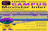 Movistar Inter · 2017. 4. 3. · AS Movistar Inter X EDICIÓN INTERNACIONAL Alcalá de Henares Colegio Santa Joaquina de Vedruna CAMPUSCAMPUS De 6 a 18 años EXTERNOS 26 de Junio