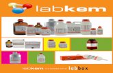 lab box - DISMADELdismadel.com/Labbox_reactivos.pdf · 2014. 8. 12. · DE REACTIVOS PARA LABORATORIO Atención al Cliente 902 995 318 - 937 552 084 (de lunes a Jueves de 9 a 18 h