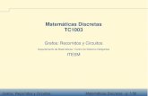Matemáticas Discretas TC1003cb.mty.itesm.mx/tc1003/lecturas/tc1003-112a.pdf · 2007. 4. 12. · Grafos: Recorridos y Circuitos Matemáticas Discretas - p. 2/30 Recorridos y Circuitos: