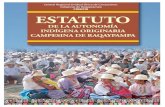 ESTATUTO DE LA AUTONOMÍA CAMPESINA DE ......La autonomía indígena de Raqaypampa expresa el derecho de libre determinación en el marco del Estado boliviano, caracterizado como Unitario