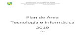 Plan de Área Tecnología e Informática 2019Área: TECNOLOGIA E INFORMÁTICA Asignatura: TECNOLOGÍA E INFORMÁTICA Período: III Grado: NOVENO IHS: 2 Docente: Unidades de medida