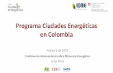 Programa Ciudades Energéticas en Colombia · Comité de Ganaderos de la provincia de Sumapaz Universidad Agraria de La Habana. Corporación para la Energía y el Medio Ambiente.