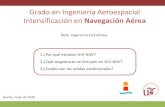 Grado en Ingeniería Aeroespacial Intensificación en Navegación … · 2020. 6. 23. · Mecánica de vuelo y operaciones en vuelo* 3º/C 2 6 Ing. aeroespacial y MF Fundamentos de