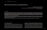 Broncoscopia terapéuticaneumologiaysalud.es/descargas/R7/R73-4.pdf · mensiones, permite la extracción de grandes piezas tumo-rales y proporciona una mayor seguridad al favorecer