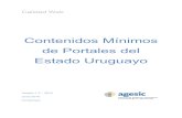 Contenidos mínimos de portales del Estado Uruguayo · 6 | Contenidos mínimos de portales del Estado Uruguayo o Identificar su función desde el nombre: “Envíenos sus comentarios”,