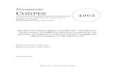 Documento CONPES 4002 · 2020. 8. 26. · documento conpes consejo nacional de polÍtica econÓmica y social repÚblica de colombia departamento nacional de planeaciÓn modificaciÓn