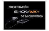 SHOWWX+ HDMI visualización) · -Funciona con conexión directa por cable HDMI (HDMI -Versión)-Trabaja con la opción de SHOWWX + dock VGA-Faculta a los presentadores -inmersión