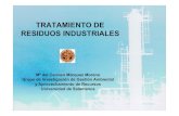 TRATAMIENTO DE RESIDUOS INDUSTRIALESRESIDUOS …fundacion.usal.es/estrategia/images/stories/2009/... · 2010. 1. 15. · ACTIVIDADES INDUSTRIALES GENERADORAS DE RESIDUOS Alimentos