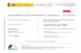 DOCUMENTO DE IDONEIDAD TÉCNICA: Nº 623/16dit.ietcc.csic.es/wp-content/uploads/2016/07/DIT-623-16...2016/06/13  · Serie SILEM KIT HY 6 (1,7) 45 (12,5) 45 60 2.1.3 Accesorios acústicos