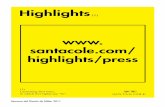 www. santacole.com/ highlights/press...juego de repeticiones o variaciones. El motor lumínico se adapta a su gran formato y la fuente de luz se convierte en un anillo de fluorescencia,
