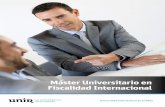 Máster Universitario en Fiscalidad Internacionalstatic.unir.net/.../M-O_Fiscalidad_Internacional_esp.pdf · 2018. 7. 26. · UNIR - Máster Universitario en Fiscalidad Internacional