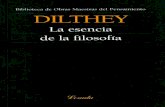 La esencia de la filosofia - INICIO | mysite de...La esencia de la filosofia Author Wilhelm Dilthey Subject  Keywords Filosofía Created Date 8/17/2013 6:11:16 PM ...