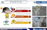 CONDICIONES HIDROMETEOROLOGICAS SEPTIEMBRE 4 ......(3) ALERTA AMARILLA: Probabilidad de crecientes súbitas en las cuencas de los ríos Iscuandé y Tapaje, los cuales drenan sus aguas