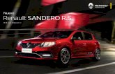 Nuevo Renault SANDERO R.S....diseñado para el Sandero R.S. Potencia de 145 cv con torque de 20,9 kgfm @4000 rpm. De 0 a 100 km/h en 8.5 segundos. Caja de sexta con relaciones cortas.